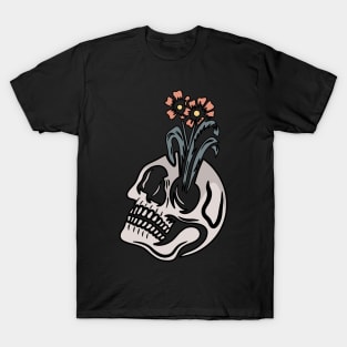 Flowers and skull T-Shirt